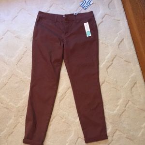 Market & Spruce size 10 skinny cuffed pant